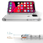 Anti Shock Gorilla Protective Clear Case for iPhone 13 Pro Max A2218 Slim Fit Look